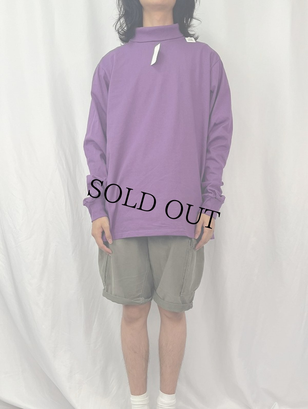 画像2: U.S.NAVY FLIGHT DECK CREWMAN’S タートルネックロンT PURPLE XL DEADSTOCK (2)