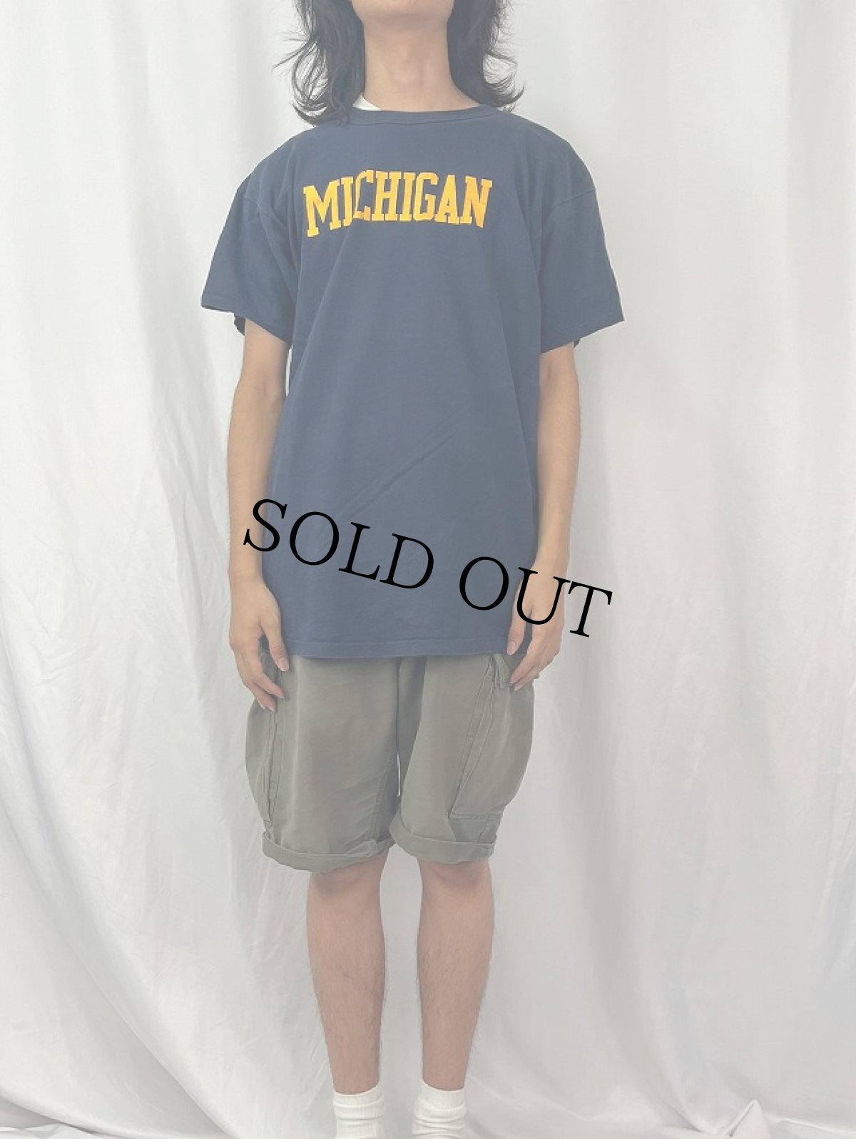 画像2: 80's Champion USA製 トリコタグ "MICHIGAN" カレッジTシャツ XL (2)