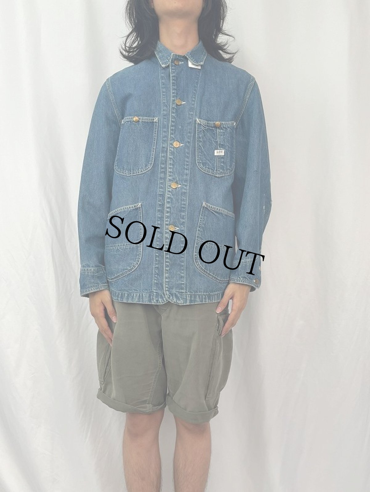 画像2: 70's Lee USA製 デニムカバーオール (2)