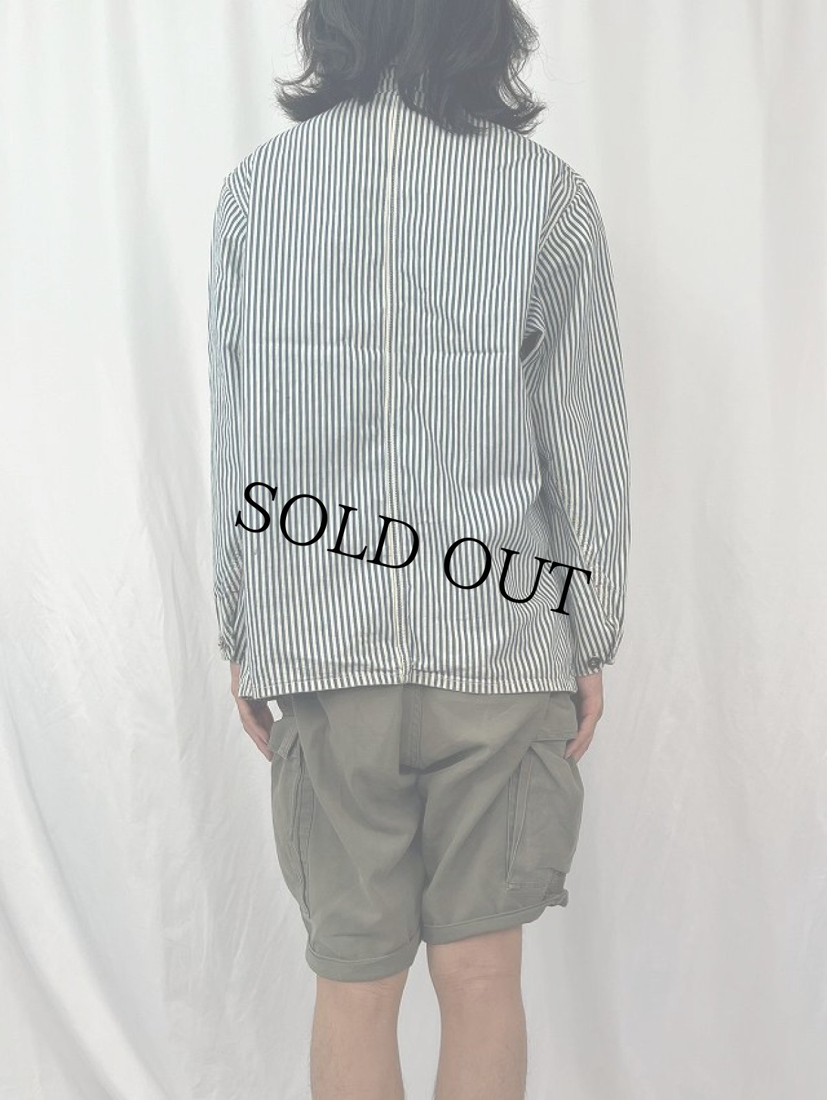 画像4: 70〜80's ヒッコリーストライプ カバーオール (4)