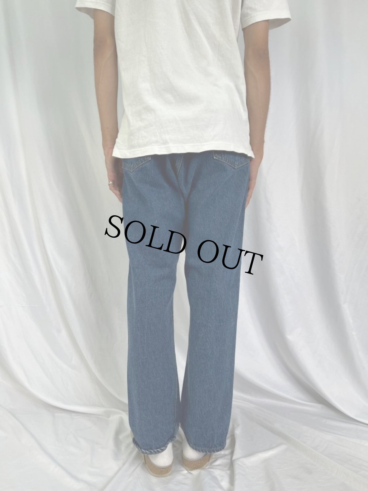 画像4: 80's Levi's 501 内股シングル デニムパンツ W33 (4)