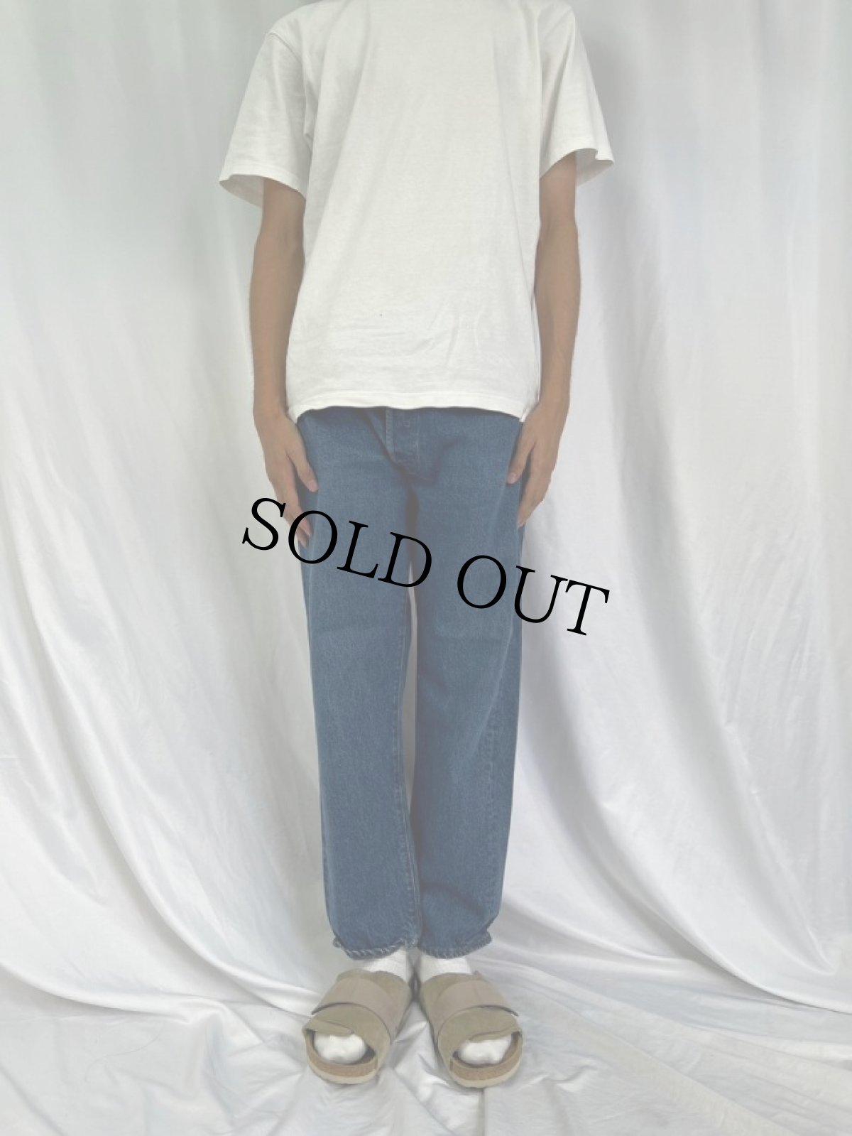 画像2: 80's Levi's 501 内股シングル デニムパンツ W33 (2)