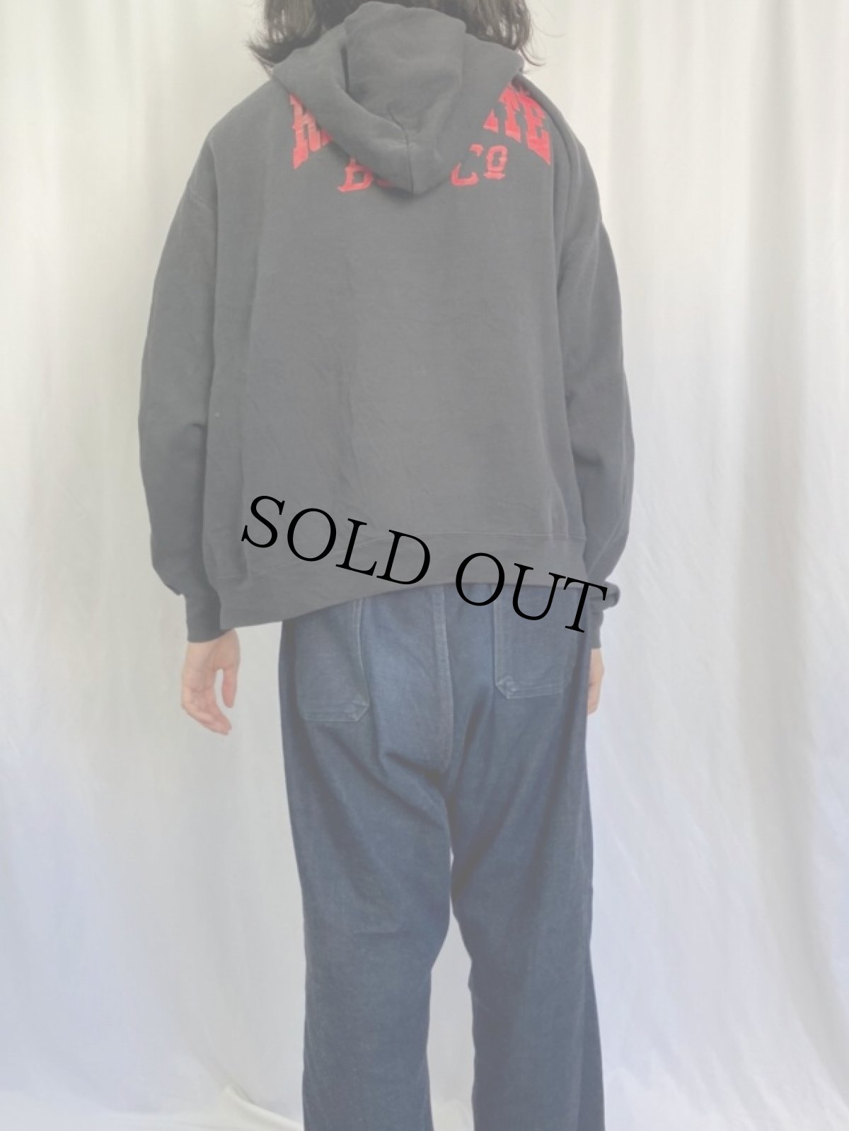 画像5: Lee "RED & WHITE" スウェットジップパーカー 2XL (5)