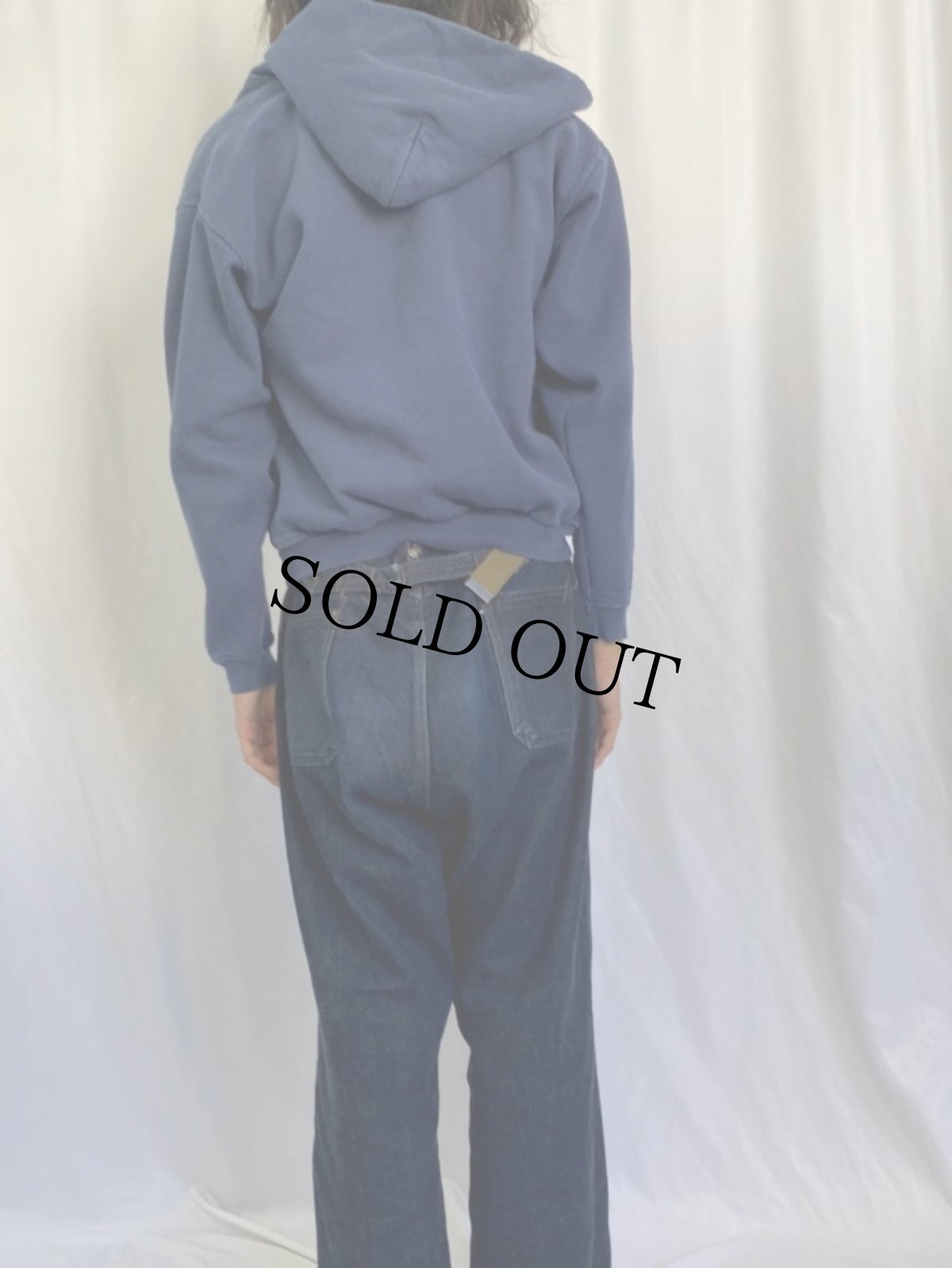 画像4: 90's COAST GUARD USA製 スウェットジップパーカー M (4)