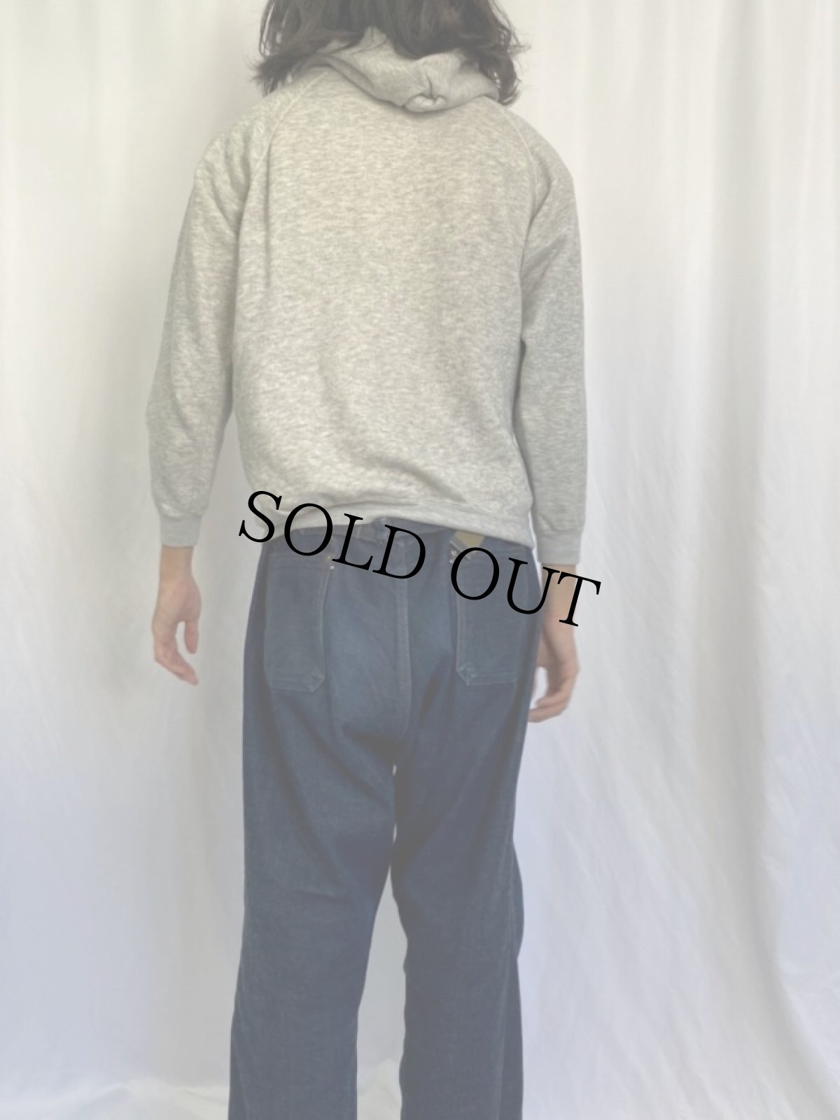 画像4: 70's Collegiate Pacific USA製 "MIDDLEBURY" ラグランスウェットフーディ L (4)