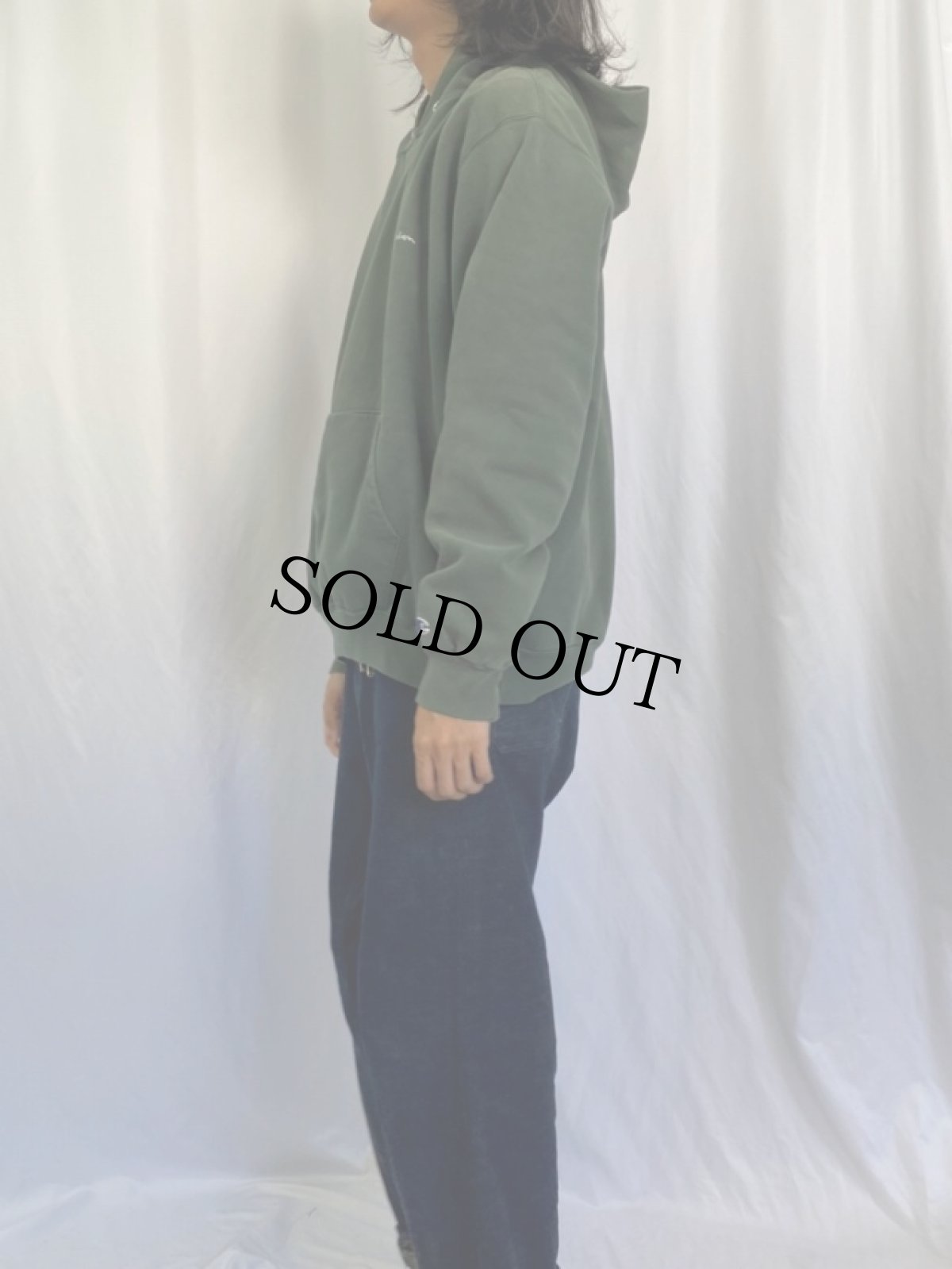 画像3: Champion ロゴ刺繍 スウェットフーディ XXL (3)