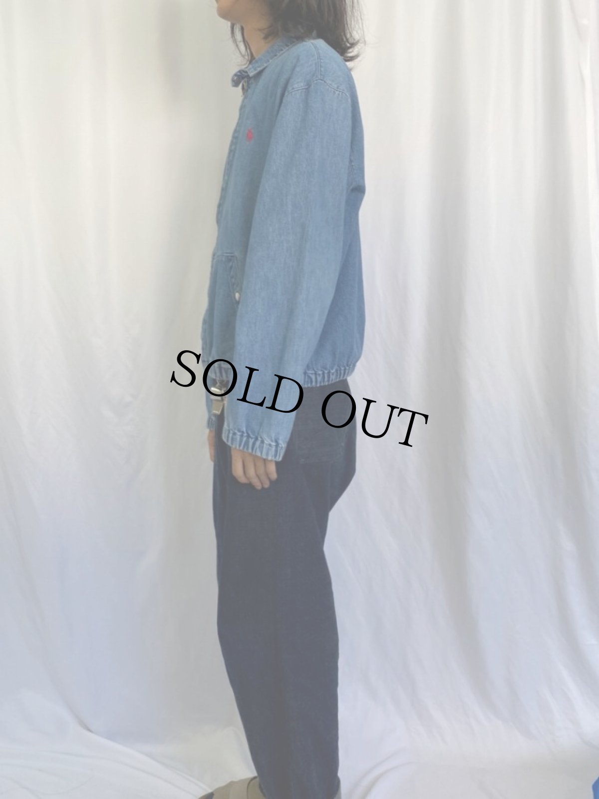 画像3: 90's POLO Ralph Lauren デニムスウィングトップ L (3)