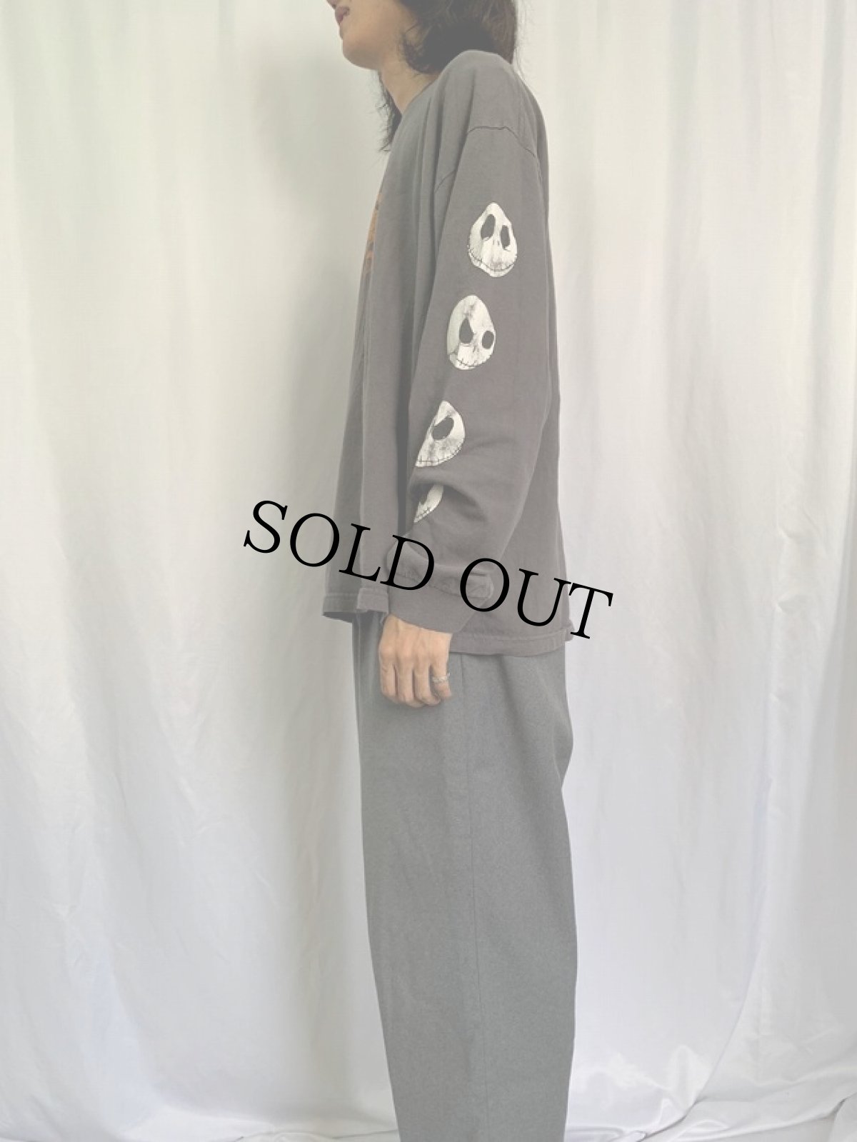 画像3: 90's "The Nightmare Before Christmas" キャラクターロンT L (3)