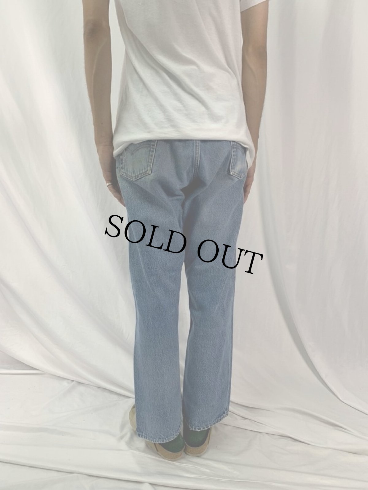 画像4: 80's Levi's 501 USA製 内股シングル デニムパンツ W33 (4)