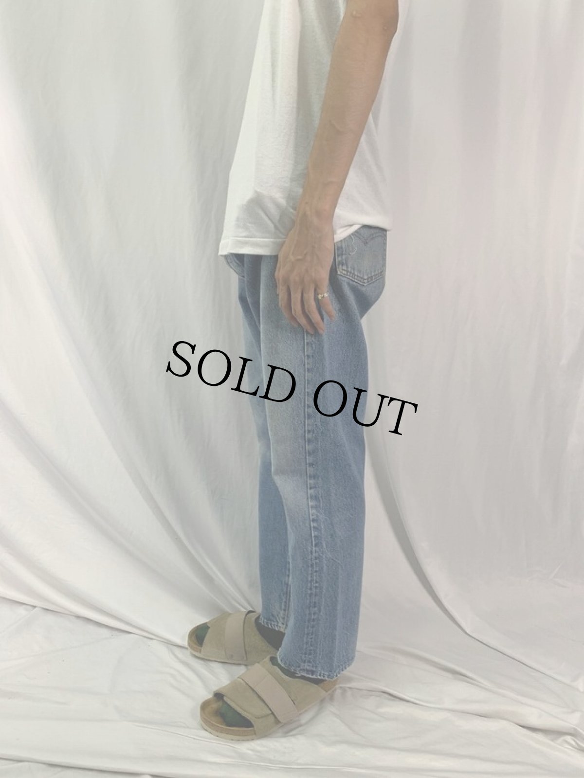 画像3: 80's Levi's 501 USA製 内股シングル デニムパンツ W33 (3)