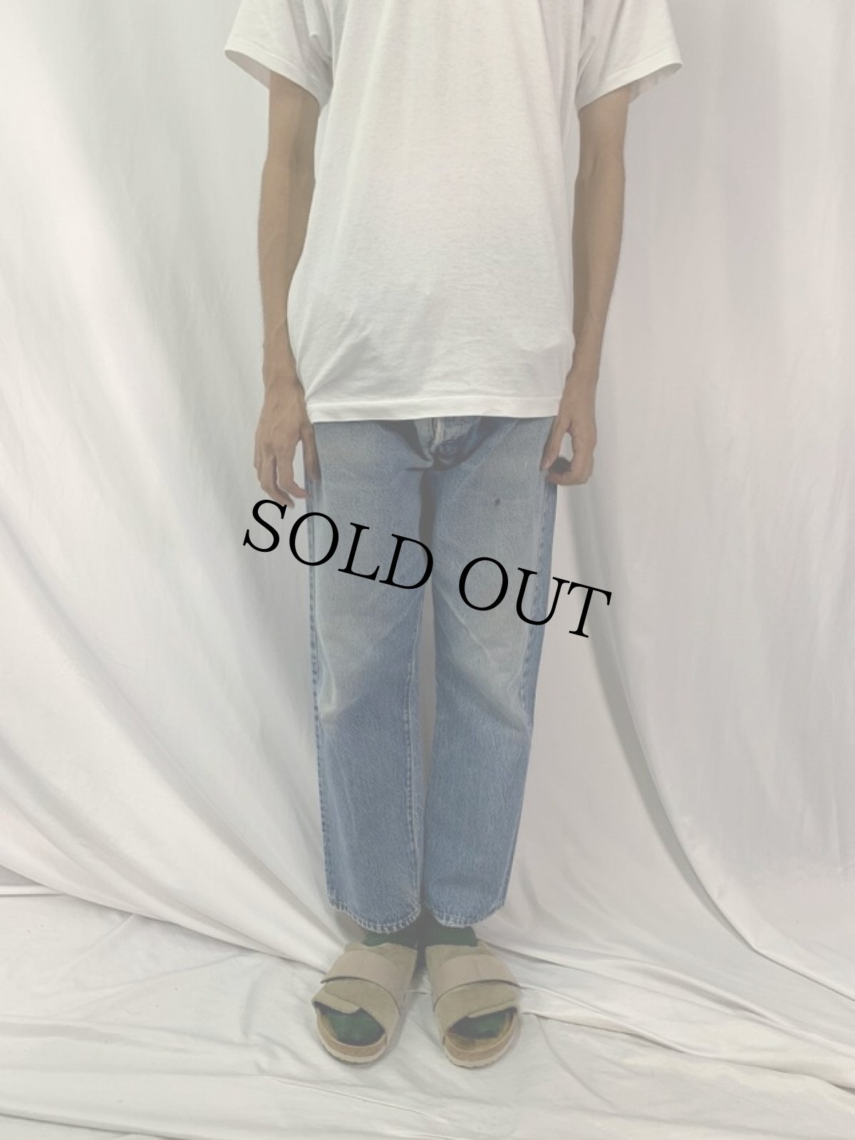 画像2: 80's Levi's 501 USA製 内股シングル デニムパンツ W33 (2)