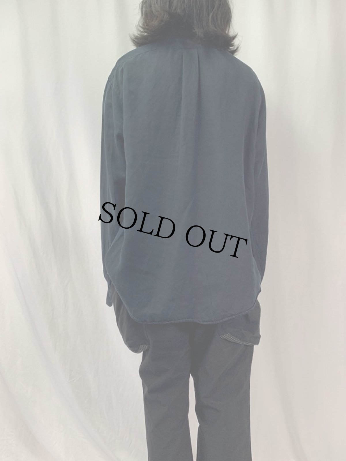 画像4: POLO Ralph Lauren "CLASSIC FIT" リネン×シルク ボタンダウンシャツ L BLACK (4)