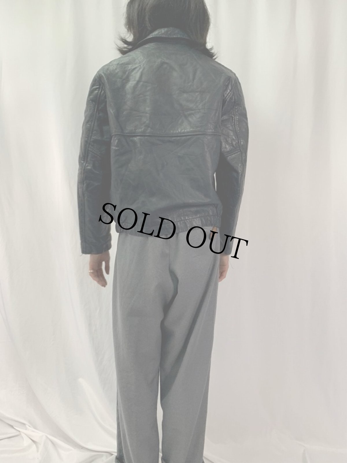 画像4: 70〜80's Pierre Jacques "FRENCH AIR FORCE Type" レザージャケット (4)