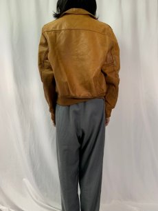 画像4: 70's EAST WEST LEATHER "A-2 Type" レザージャケット (4)