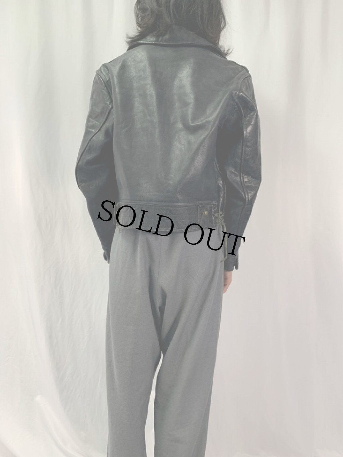 画像4: 60〜70's Cal Leather Jackets Manufactures Leather Policeman Jacket (4)