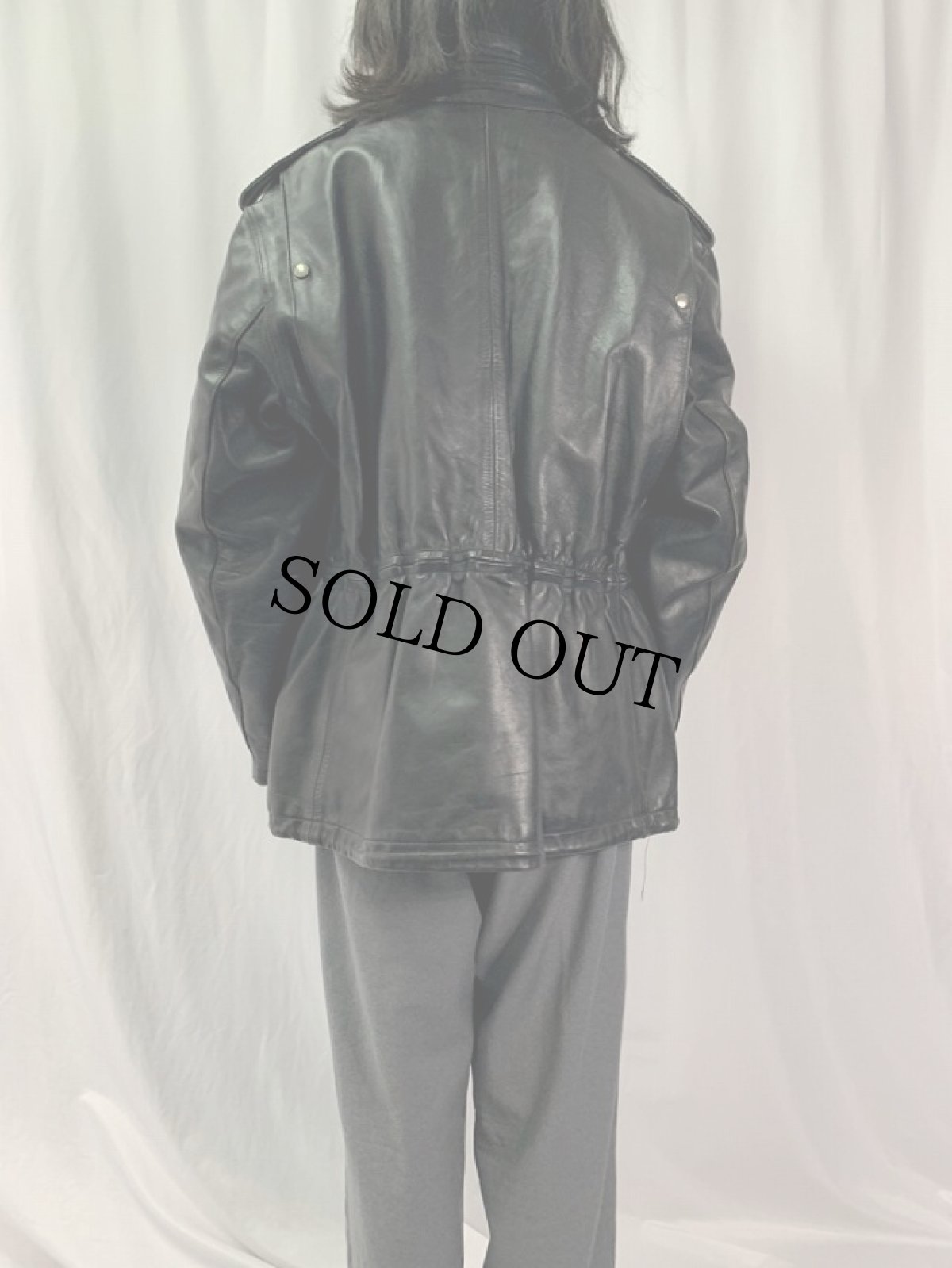 画像4: 80's CUIR VERITABLE "M-65 Type" レザージャケット (4)