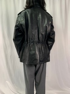 画像4: 80's CUIR VERITABLE "M-65 Type" レザージャケット (4)