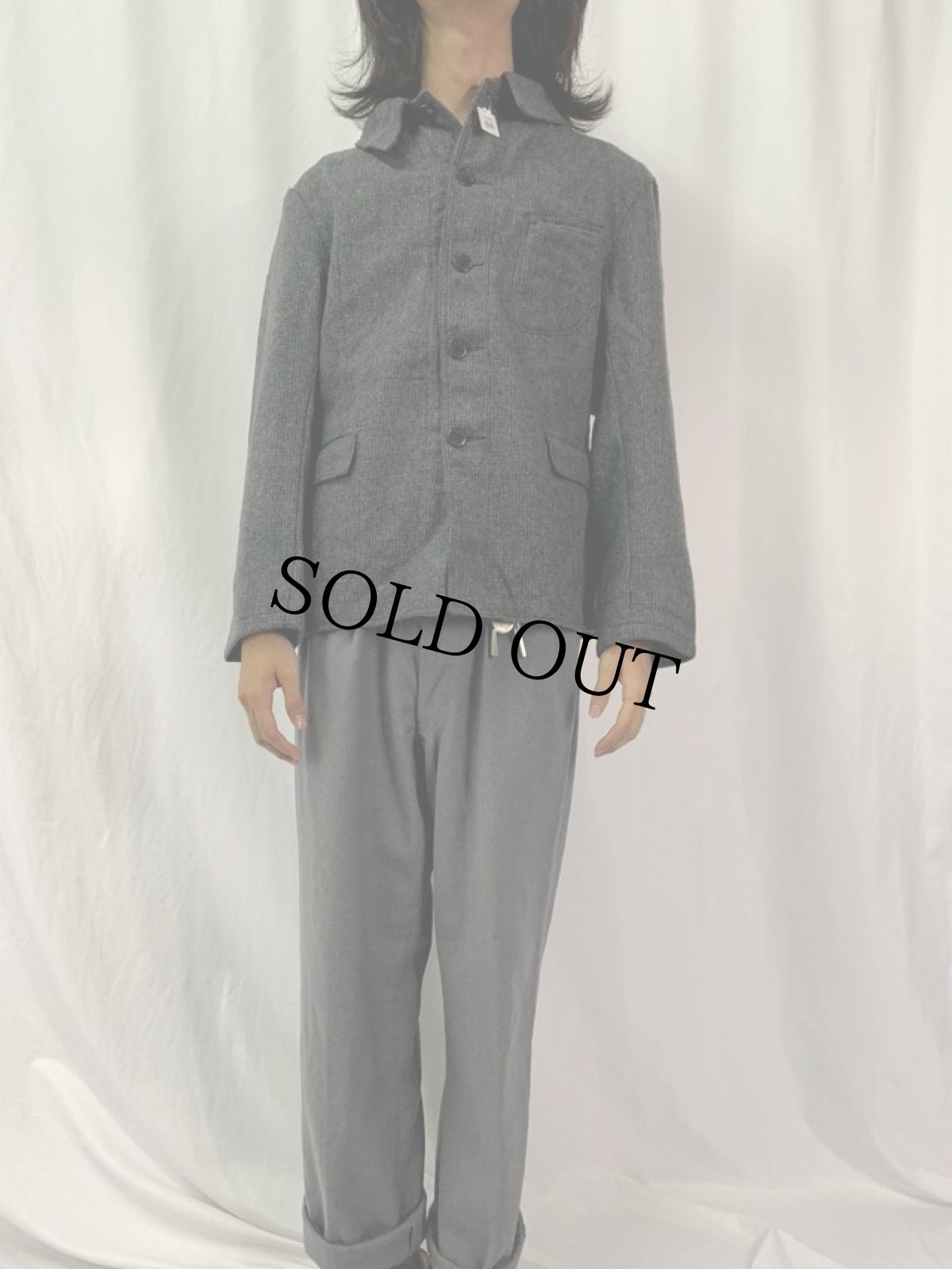 画像2: 50's EURO FRANCE製 ファーマーズジャケット (2)