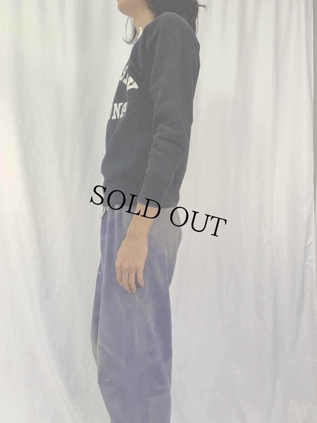 画像3: 60's "UNIVERCITY OF ARIZONA" ラグランスウェット NAVY (3)