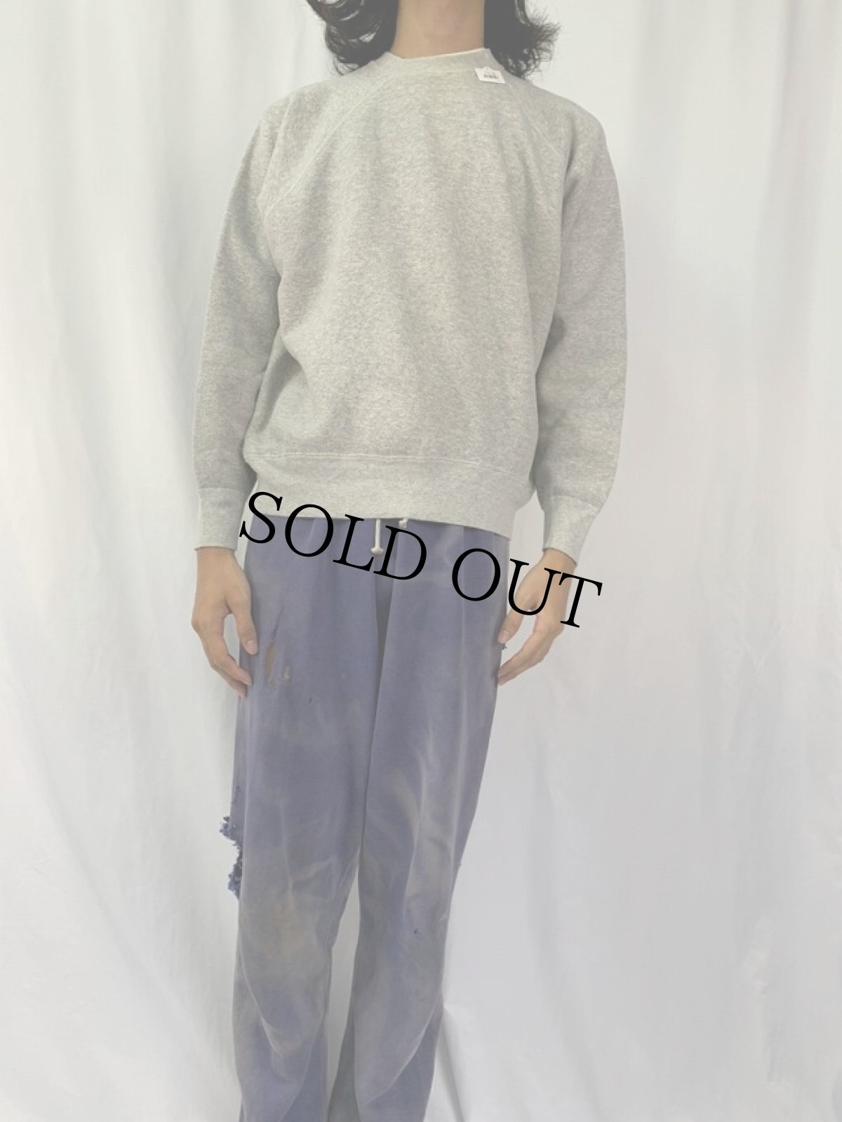 画像2: 60's 無地 ラグランスウェット (2)