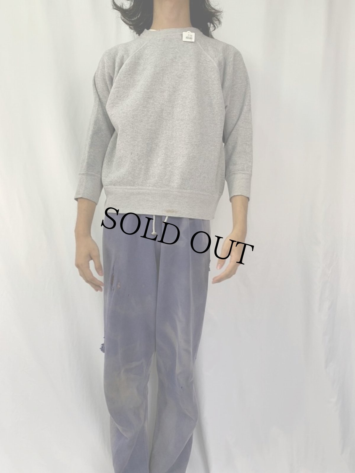 画像4: 60's 無地 ラグランスウェット (4)