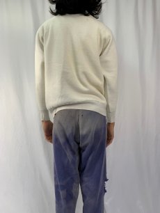 画像4: 60's 脇下三角ガゼット 無地 ラグランスウェット (4)
