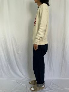 画像3: POLO Ralph Lauren 星条旗柄 コットンニットセーター L (3)