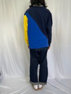 画像4: 90's POLO SPORT Ralph Lauren 切り替えデザイン ラガーシャツ L (4)