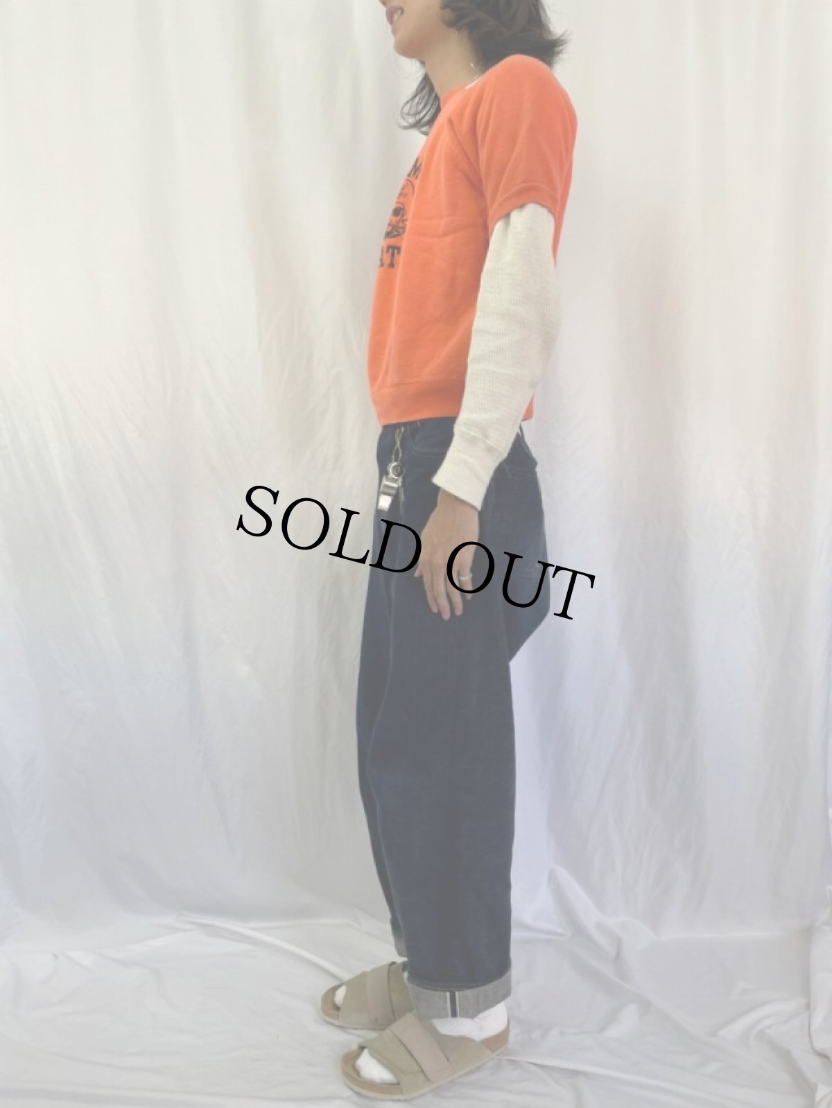 画像3: 60's BRAMAN PIRATES フロッキープリント 半袖スウェット (3)