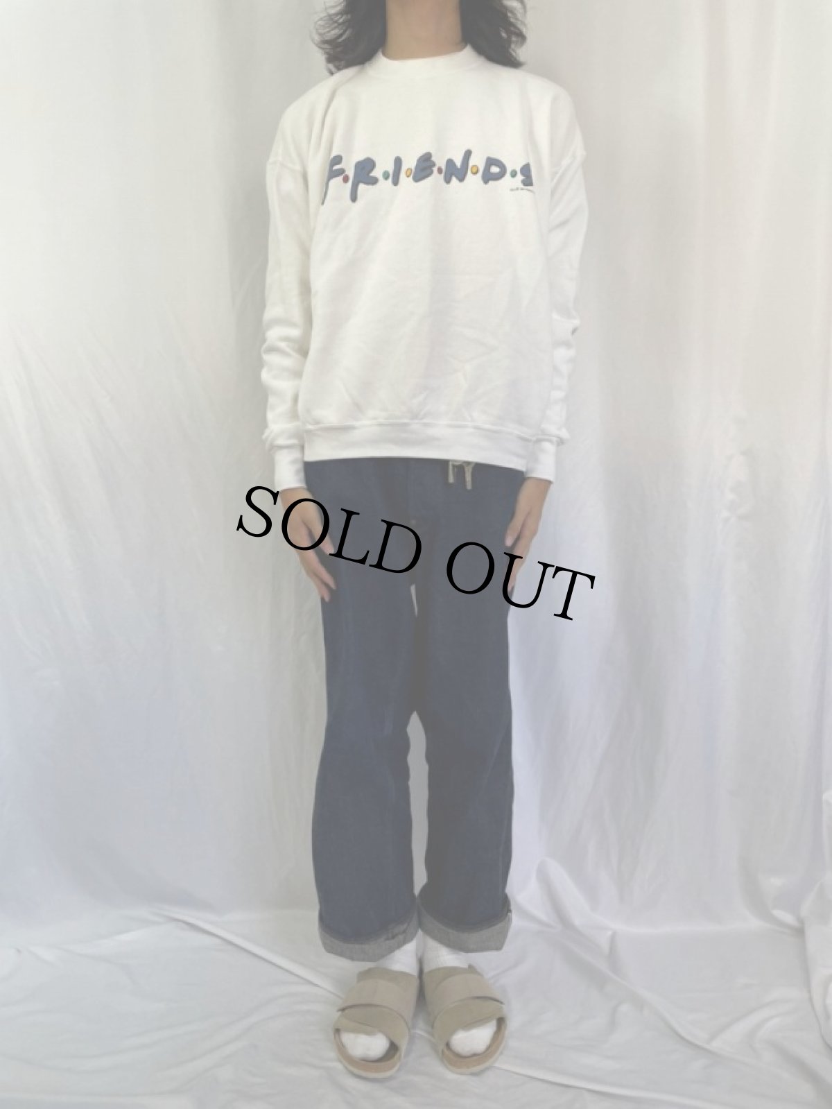 画像2: 90's F・R・I・E・N・D・S テレビドラマプリントスウェット XL (2)