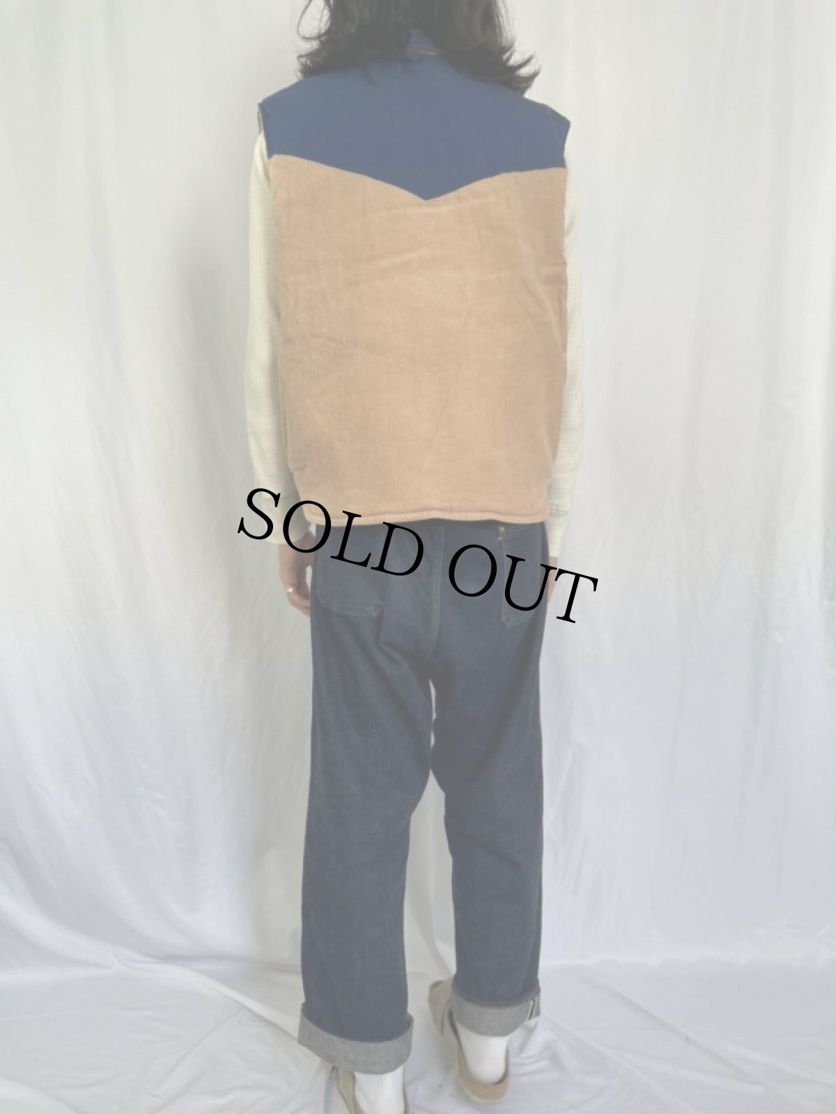 画像5: HI GEAR ウエスタンデザイン 中綿入り リバーシブルベスト L (5)