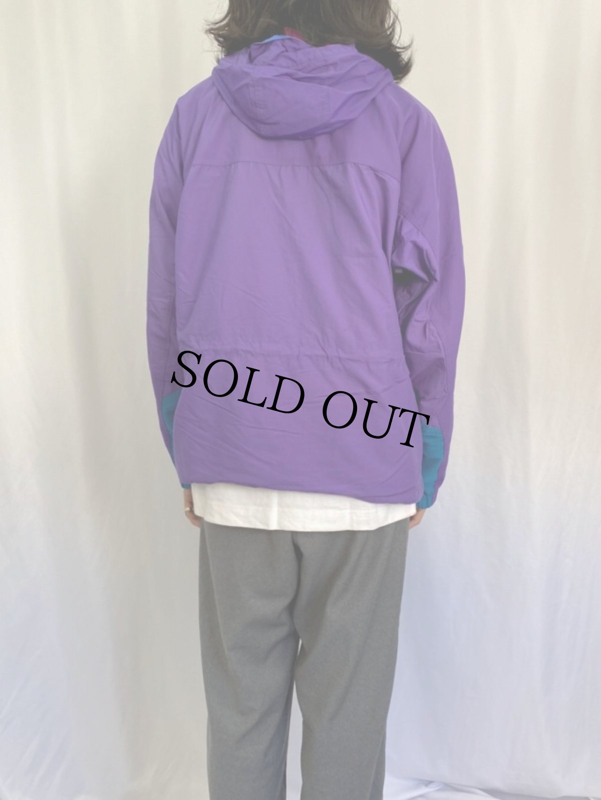 画像4: 90's Patagonia ナイロンアノラックパーカー M (4)