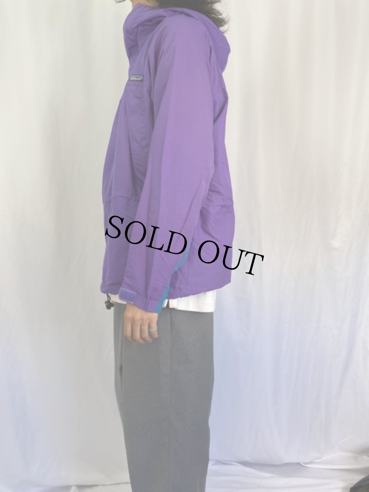 画像3: 90's Patagonia ナイロンアノラックパーカー M (3)