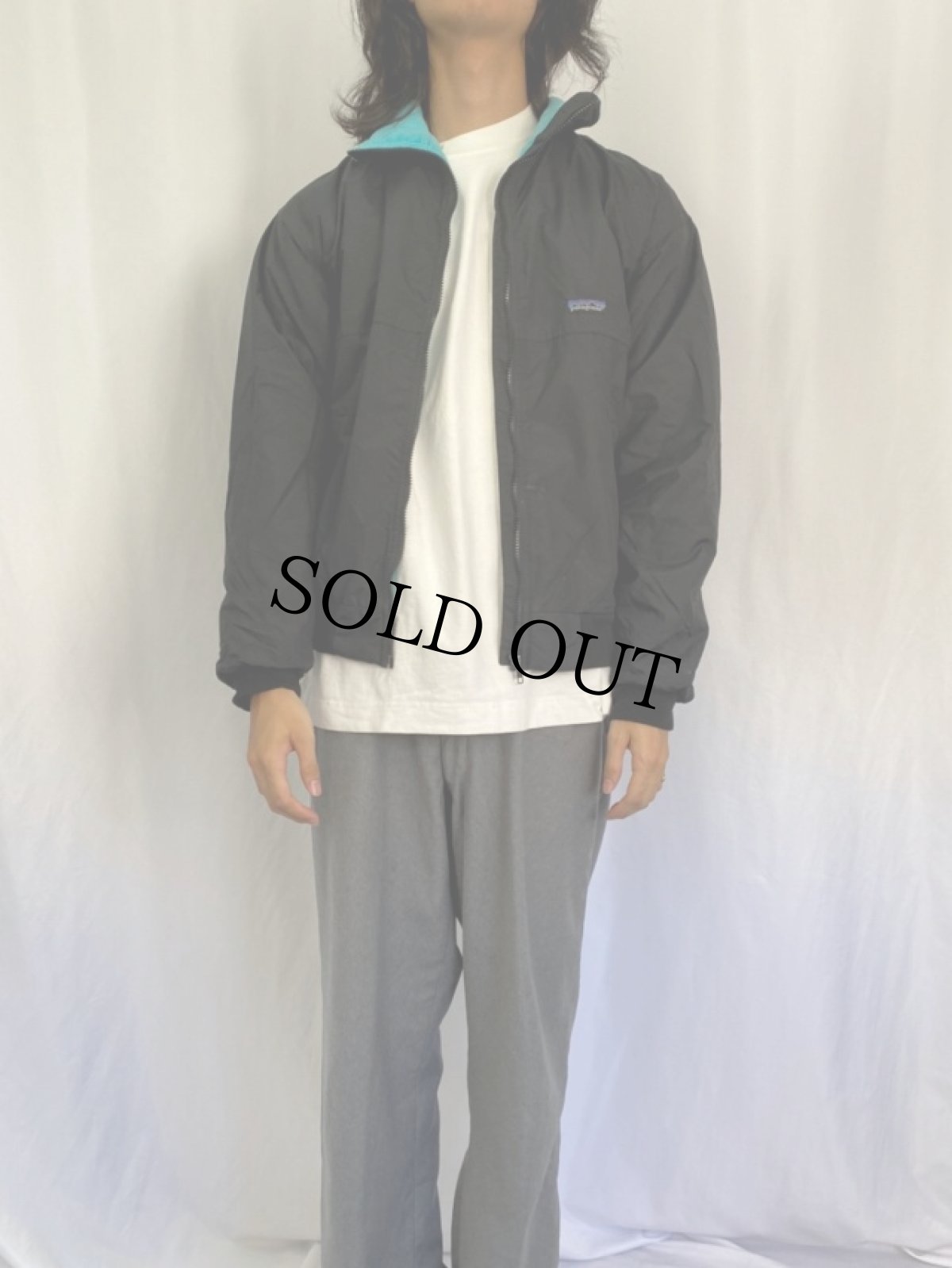 画像2: 80〜90's Patagonia USA製 裏フリース ナイロンジャケット (2)