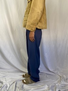 画像3: 50〜60's レーヨンギャバジン ツータックスラックス フラッシャー付きDEADSTOCK W28 (3)