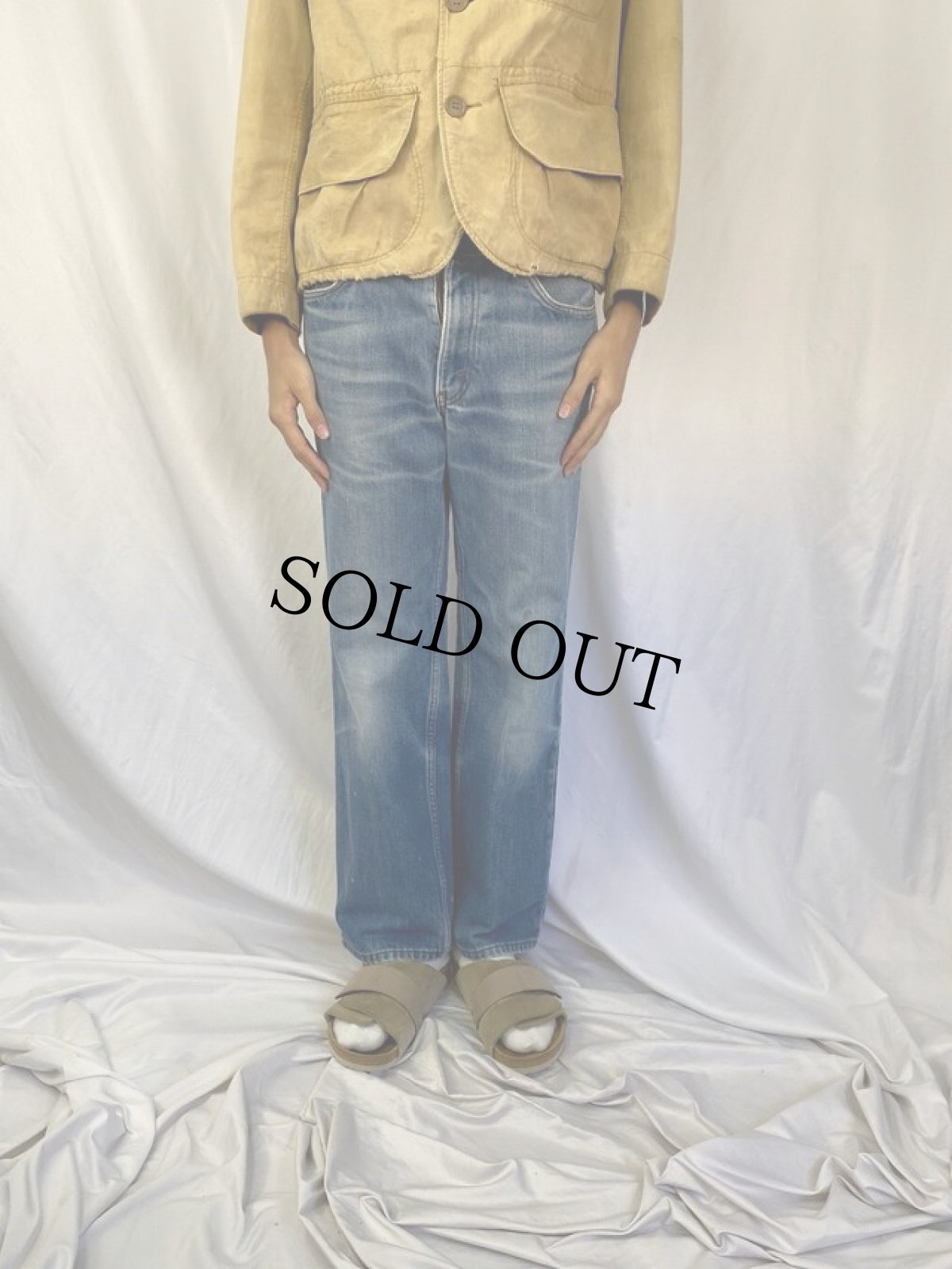 画像2: 80's Levi's 39103-2517 USA製 オレンジタブ ライナー付きデニムパンツ W30 (2)