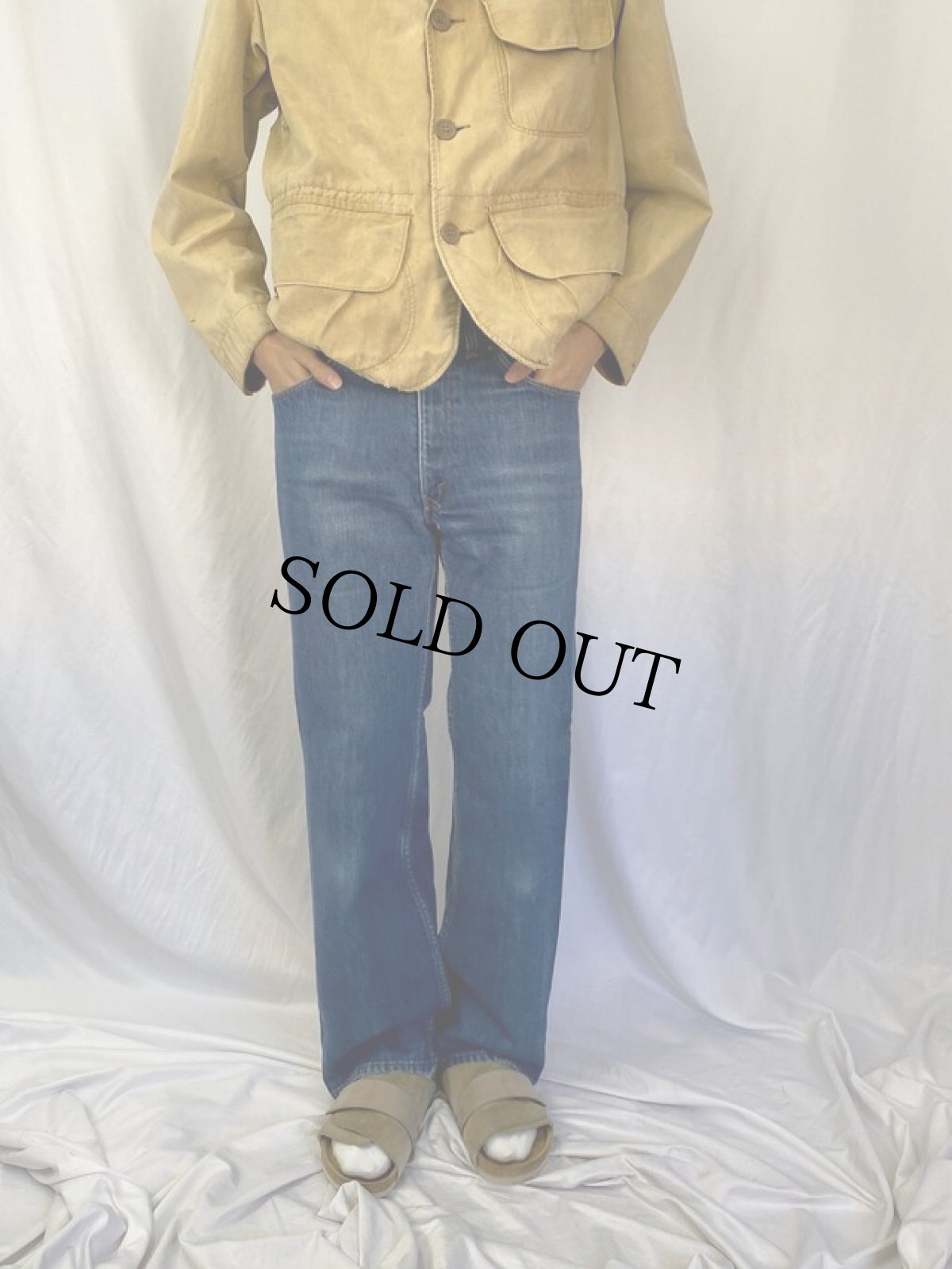 画像2: 80's Levi's 39103-2517 "オリンピックモデル" USA製 オレンジタブ ライナー付きデニムパンツ W34 (2)