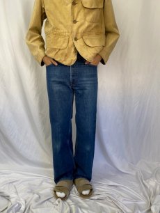 画像2: 80's Levi's 39103-2517 "オリンピックモデル" USA製 オレンジタブ ライナー付きデニムパンツ W34 (2)