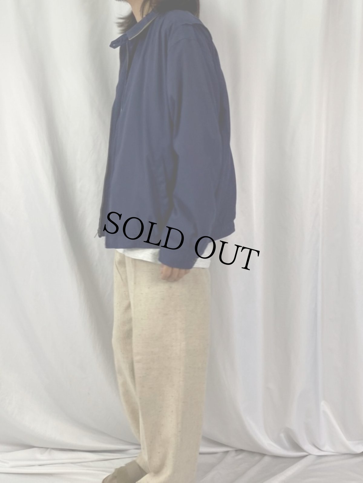 画像3: POLO Ralph Lauren ロゴ刺繍 スウィングトップ XL NAVY (3)