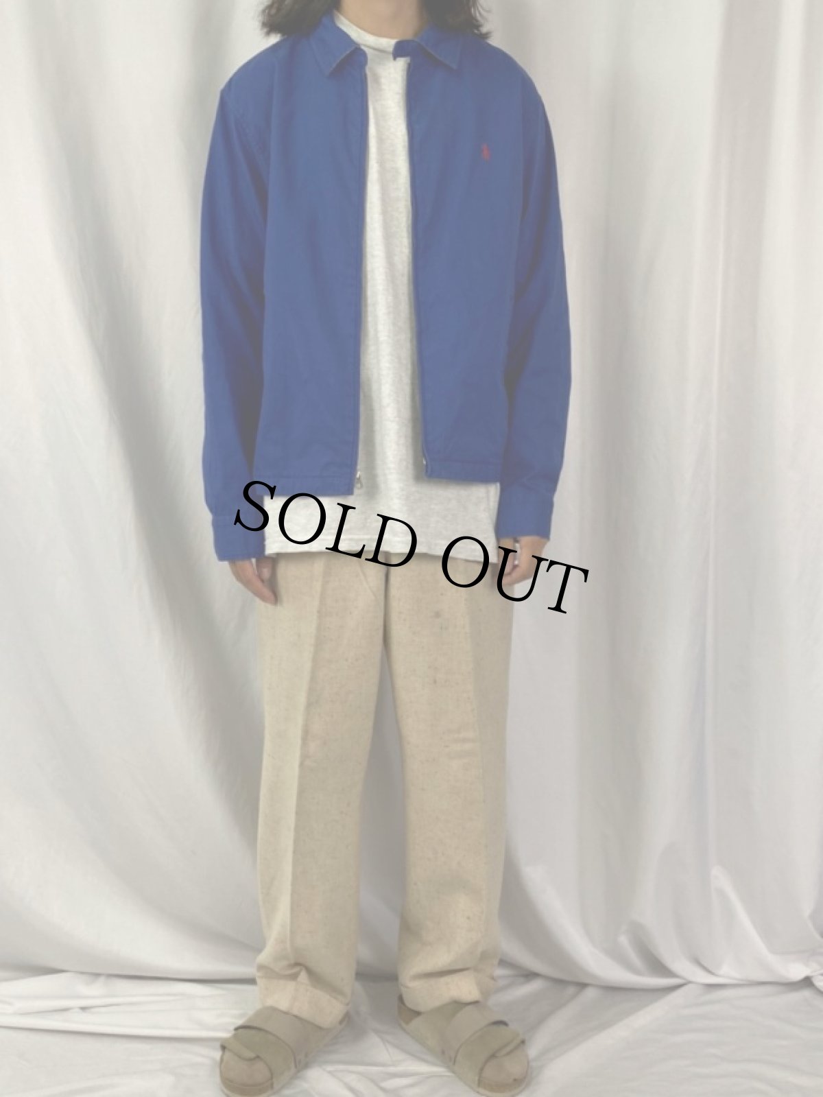 画像2: POLO Ralph Lauren ロゴ刺繍 コットンスウィングトップ L (2)