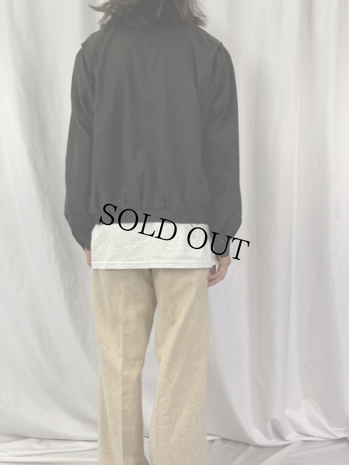 画像4: POLO Ralph Lauren ロゴ刺繍 スウィングトップ M BLACK (4)