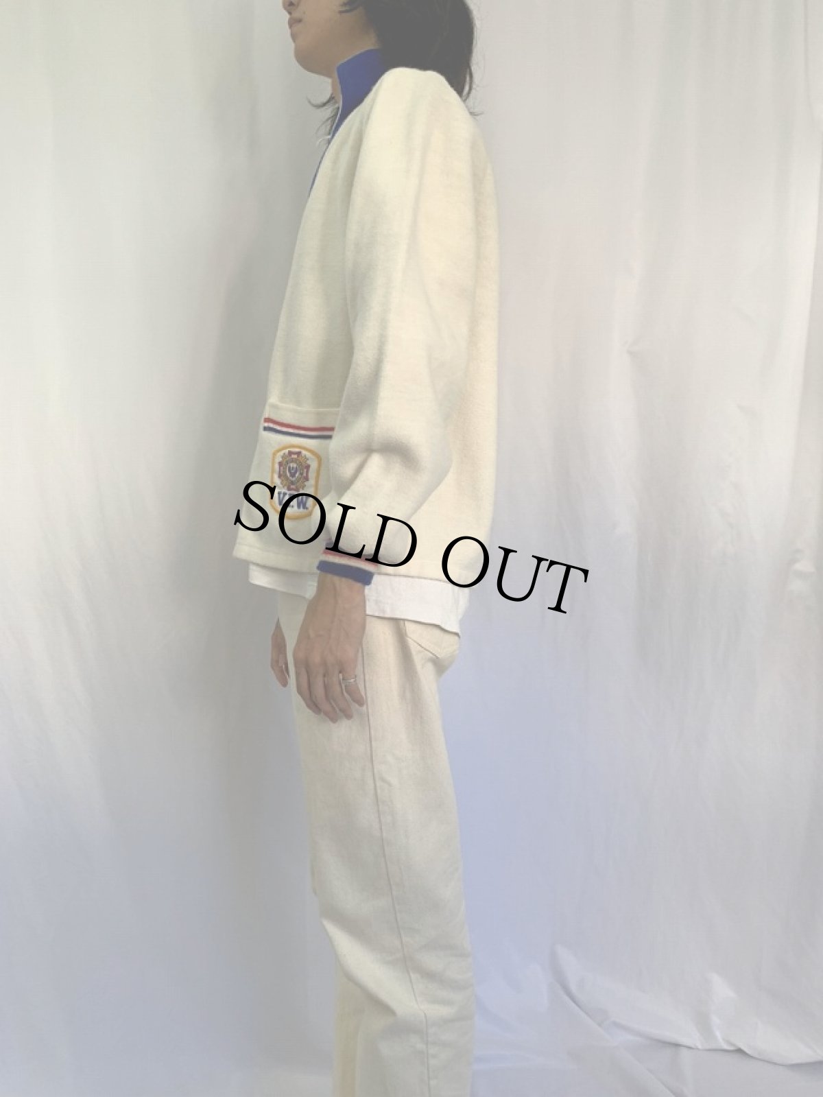 画像3: 60〜70's VFW パッチ付きフリースジャケット (3)