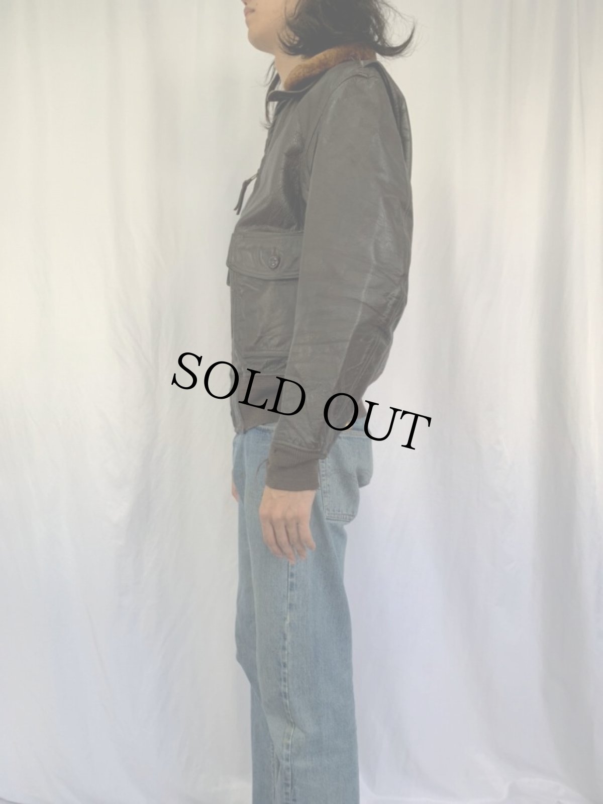 画像3: 60's U.S.NAVY G-1 フライトジャケット 42 (3)