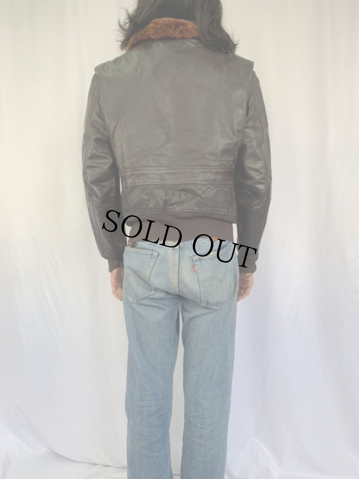 画像4: 60's U.S.NAVY G-1 フライトジャケット 42 (4)