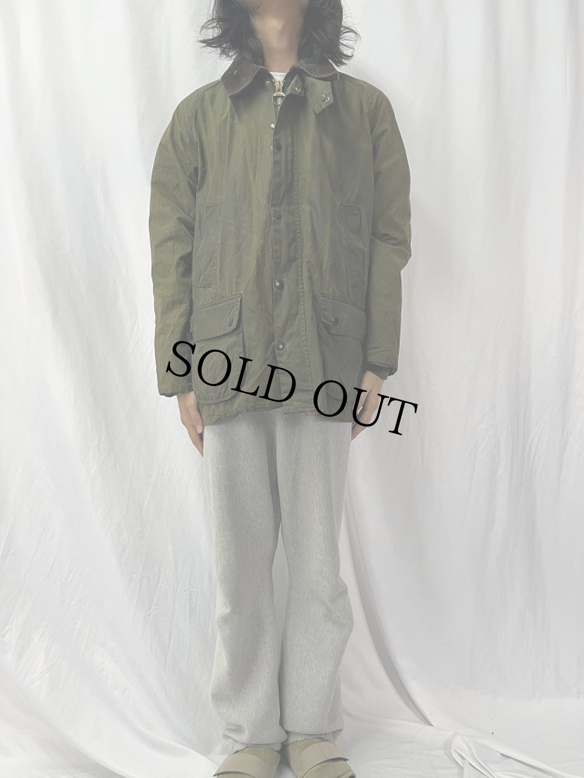 画像2: 90's Barbour ENGLAND製 "BEDALE" オイルドジャケット 3ワラント (2)