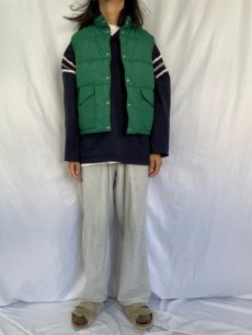 画像2: 80's Woolrich ナイロンダウンベスト L (2)