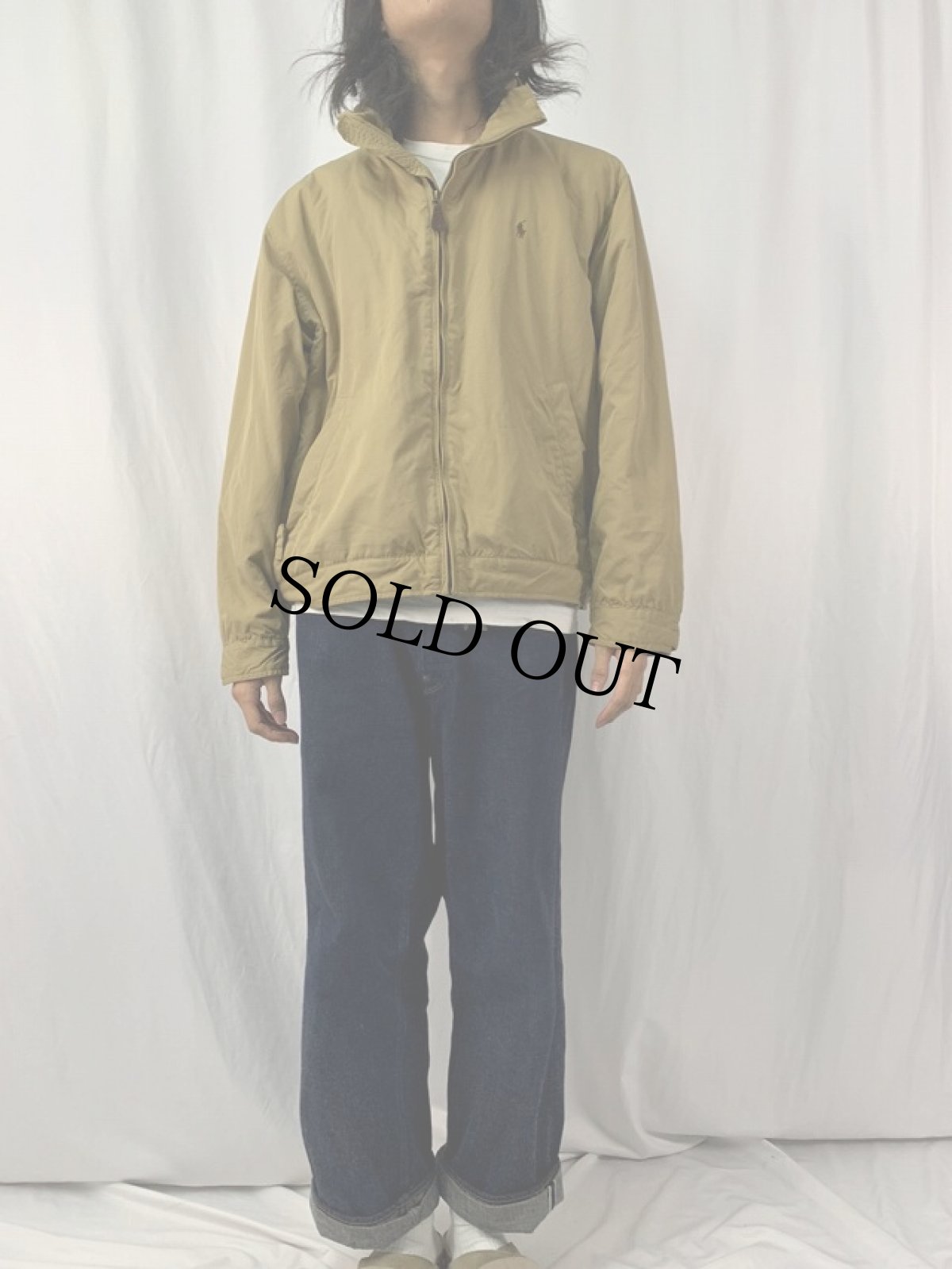 画像2: POLO Ralph Lauren ロゴ刺繍 ジップジャケット XL (2)