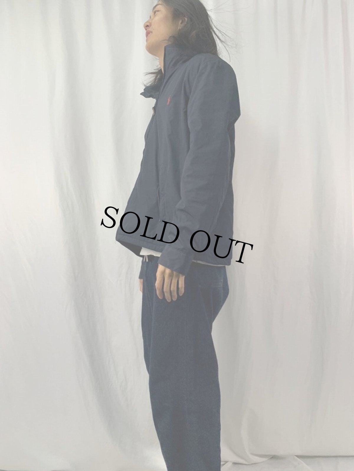 画像3: POLO Ralph Lauren ロゴ刺繍 ジップジャケット XL NAVY (3)