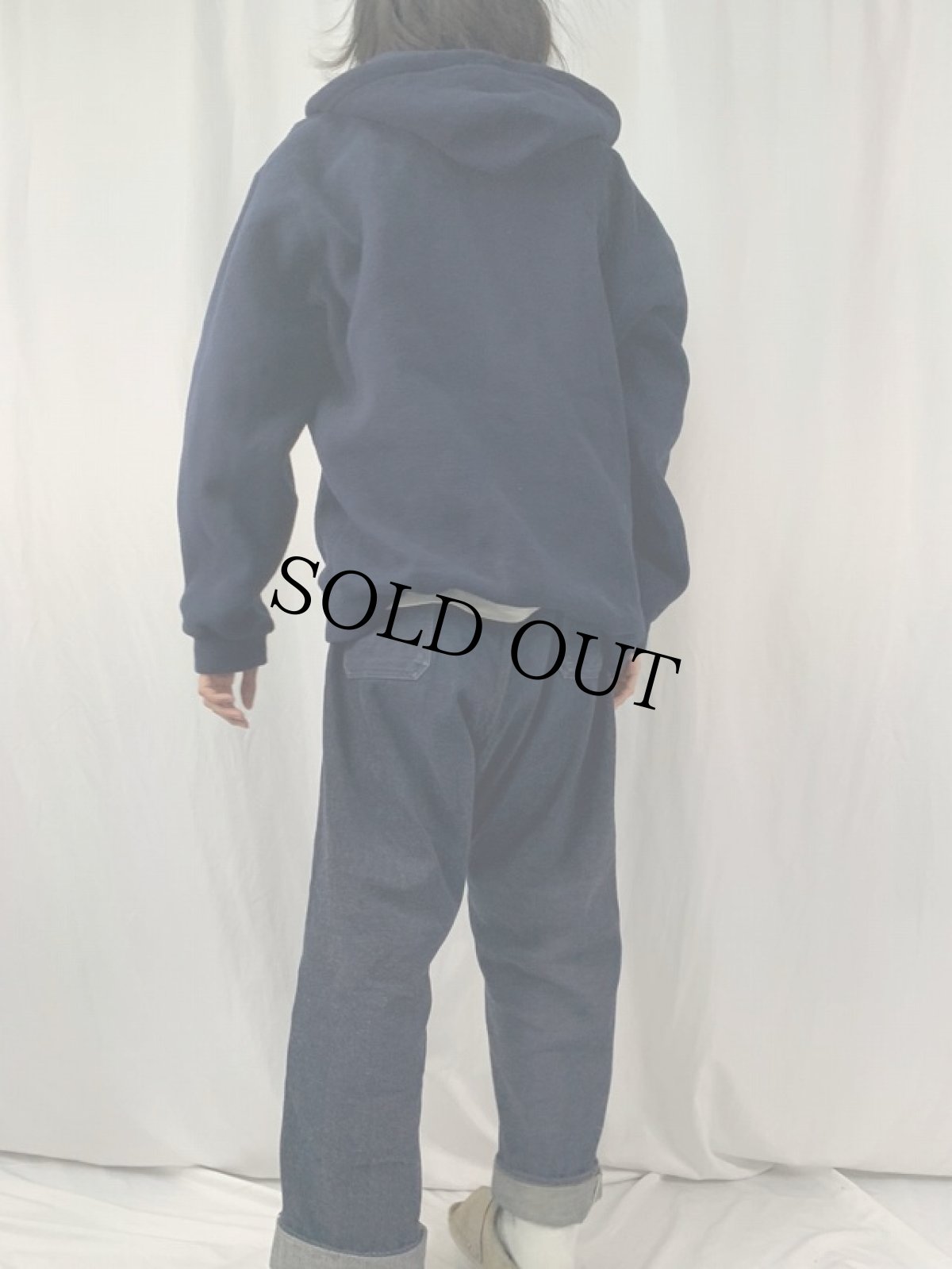 画像4: POLO Ralph Lauren ロゴ刺繍 フリースジップパーカー 2XLT NAVY (4)