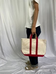 画像2: 80's L.L.Bean "BOAT AND TOTE" 耳付き キャンバストートバッグ (2)